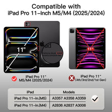 Carica l'immagine nel visualizzatore di Gallery, JETech Custodia per iPad Pro 11" M5/M4 (2025/2024), Nero