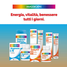 Carica l'immagine nel visualizzatore di Gallery, Massigen - Magnesio B6, 60 Capsule, Integratore per Funzione Muscolare e Nervosa, Contribuisce al Benessere Energetico e