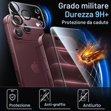 Carica l'immagine nel visualizzatore di Gallery, JETech Pellicola Protettiva + Obiettivo Fotocamera per iPhone 18 Pro