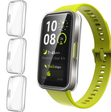Carica l'immagine nel visualizzatore di Gallery, iVoler 3 Pezzi Cover e Pellicola Protettiva per Huawei Band 10 / Huawei Band 9 / Huawei Band 8, Copertura Completa Custo