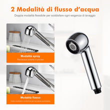 Carica l'immagine nel visualizzatore di Gallery, Ibergrif Soffione di Ricambio per Rubinetto Cucina, Ugello Estraibile G1/2