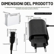 Carica l'immagine nel visualizzatore di Gallery, 12V 0.4A Caricabatterie per Braun Rasoio Elettrico Serie 9/8/7/6/5/3/1, 1.5M Cavo di Ricarica per Epilatori Braun, Cavo 