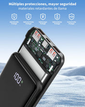Carica l'immagine nel visualizzatore di Gallery, Batteria esterna 22.5W 20000mAh Power Bank Ricarica Rapida, Batteria Portatile USB C Input &amp; Output PD3.0 QC4.0 Power Ba
