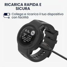 Carica l'immagine nel visualizzatore di Gallery, kwmobile Cavo Caricabatterie Compatibile con Garmin Instinct 2 Solar/Instinct 2 Cavo - Carica Batterie USB Smartwatch - 
