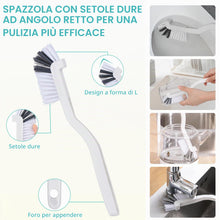 Carica l'immagine nel visualizzatore di Gallery, Spazzola per la pulizia,12 pezzi Kit Spazzola Pulizia Fessure Delle Fessure Con Setole Dure,Spazzola Multifunzionale Per