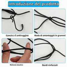 Carica l'immagine nel visualizzatore di Gallery, Rete Per Piante Rampicanti 80X80Cm Elastica Traliccio Scrog Net 4 Ganci