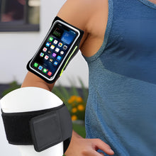 Carica l'immagine nel visualizzatore di Gallery, Bracciale Sportivo con Tasca per Auricolari, PortaCellulare per iPhone 15 Pro Max/14/13/12/11, Galaxy S24 Ultra/S23/S22,