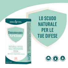 Carica l'immagine nel visualizzatore di Gallery, ERBA VITA Immun Action Capsule integratore alimentare a base di Echinacea, Tabebuia e Uncaria che supportano le naturali