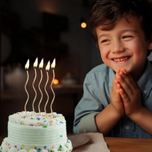 Carica l'immagine nel visualizzatore di Gallery, 24 Candele Torta Compleanno Spirale Champagne