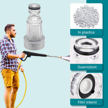 Carica l'immagine nel visualizzatore di Gallery, Voarge 4 Pezzi Filtro per l'acqua per Idropulitrice, con raccordo da 3/4 pollici, Filtro Ingresso Acqua Idropulitrice, F