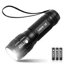 Carica l'immagine nel visualizzatore di Gallery, Lepro Torcia LED Potente Professionale Zoomabile,3 AAA Batterie Incluse