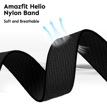 Carica l'immagine nel visualizzatore di Gallery, Braccialetto in Nylon per Braccio/Polpaccio Compatibili con Amazfit Helio Cinturino,Cinturini Sportivi Unisex Compatibil