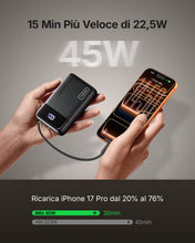 Carica l'immagine nel visualizzatore di Gallery, INIU Power Bank, Piccolo 20000mAh 45W Ricarica Rapida Caricatore Portatile