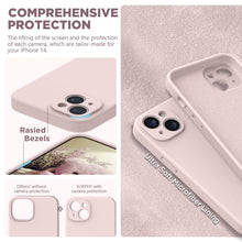 Carica l'immagine nel visualizzatore di Gallery, SURPHY Cover per iPhone 14 con 2 Pellicola Vetro Temperato (6,1"), Custodia per iphone 14 Silicone con Protezione Fotoca