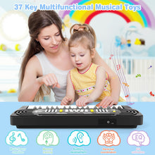 Carica l'immagine nel visualizzatore di Gallery, Pianola Bambini 37 Tasti, Tastiera Musicale Pianoforte con Microfono