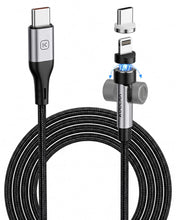 Carica l'immagine nel visualizzatore di Gallery, Kuulaa Cavo di ricarica magnetico USB-C 2 in 1, 240 W, cavo di ricarica USB-C e Lightning, PD 3.1, cavo di ricarica magn