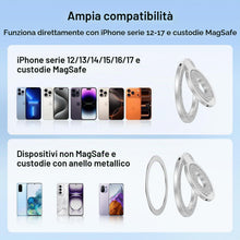 Carica l'immagine nel visualizzatore di Gallery, Supporto ad anello magnetico per MagSafe per iPhone 17 Pro 16 15 14 13 12, supporto ad anello per Samsung S26 S25 S24 S2