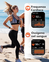 Carica l'immagine nel visualizzatore di Gallery, RUIMEN Smartwatch Uomo Donna Chiamate Bluetooth Orologio Contapassi Android iOS Compatibile Fitness Watch Sportive Cardi