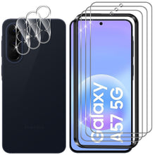 Carica l'immagine nel visualizzatore di Gallery, Lutree per Samsung Galaxy A57 5G Vetro Temperato, 3+3 Pezzi Pellicola Protettiva + Pellicola Fotocamera, Durezza 9H Vetr
