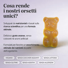 Carica l'immagine nel visualizzatore di Gallery, Bears with Benefits - Gommose Riboflavina - Benessere Intimo - 30 pezzi