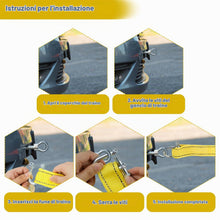 Carica l'immagine nel visualizzatore di Gallery, Fune di traino auto BINYI 4 metri 5 tonnellate, gialla, universale per Auto, camion, SUV, furgoni, rimorchi, in Polieste