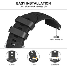 Carica l'immagine nel visualizzatore di Gallery, Vancle Cinturino per Amazfit GTR 4 3 2 3Pro/ Stratos 3 2, 22mm Cinturini in Silicone Sportivo per Amazfit GTR 47mm/Pace/
