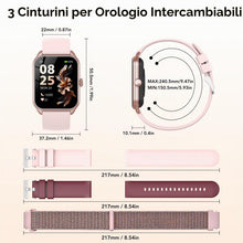 Carica l'immagine nel visualizzatore di Gallery, Smartwatch Donna,1.83''Orologio Smartwatch Donna con Chiamate/Notifiche WhatsApp,120 Modalità Sportive, Sonno Cardiofreq