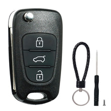 Carica l'immagine nel visualizzatore di Gallery, SUPALAND Guscio Chiave di Ricambio a 3 Tasti Per Telecomando Auto Con Lama Compatibile con Hyundai i10 i20 i30 ix20 ix35