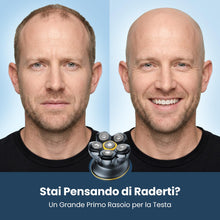 Carica l'immagine nel visualizzatore di Gallery, MAXGROOM Rasoio Testa Calva 8000 giri/min 80 Minuti di Autonomia (Grigio)