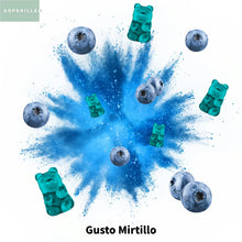 Carica l'immagine nel visualizzatore di Gallery, Creatina Monoidrata in Caramelle Gommose 2000mg Gusto Mirtillo - 60 Pezzi