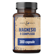 Carica l'immagine nel visualizzatore di Gallery, Magnesio Complex Bisglicinato 400mg - 300 Capsule 9 Composti Vitamina B