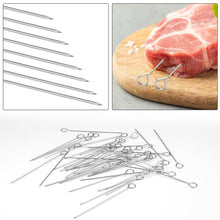 Carica l'immagine nel visualizzatore di Gallery, 60 Pezzi Spiedini Acciaio Inox per Barbecue, Spiedini per Carne 10cm,