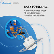 Carica l'immagine nel visualizzatore di Gallery, Shelly 1 Mini Gen 3, interruttore intelligente relé Wi-Fi, Bluetooth (1 pz)