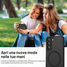Carica l'immagine nel visualizzatore di Gallery, Cover Magnetica per Samsung Galaxy S22 Compatibile con MagSafe, Custodia per Samsung Galaxy S22 Traslucida Opaca Case Ul