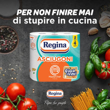 Carica l'immagine nel visualizzatore di Gallery, Regina Asciugoni, 2 Rotoli di Carta Cucina a 2 Veli
