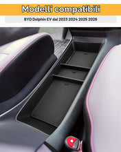 Carica l'immagine nel visualizzatore di Gallery, YEE PIN - Scatola Organizzatore con Vassoio Sotto la Console Centrale per BYD Dolphin EV 2023-2026, Scatola Inferiore pe