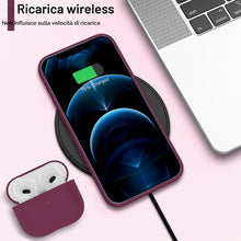 Carica l'immagine nel visualizzatore di Gallery, ORNARTO Cover per iPhone 12/12 Pro Silicone,Antiurto,Vino Rosso