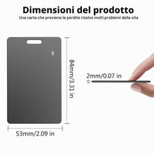 Carica l'immagine nel visualizzatore di Gallery, 2 Pezzi di Tracker per Portafoglio per Android, Smart Card di Tracciamento Ricaricabile Senza Fili, Carta di Tracciament