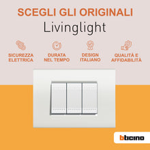 Carica l'immagine nel visualizzatore di Gallery, BTicino SN4005NF Livinglight Pulsante, 1P, 10 A, 1 m, Bianco