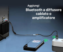Carica l'immagine nel visualizzatore di Gallery, Bluetooth 5.3 Adapter USB a 3.5mm Femmina per Ricevitore, per Aggiungere Bluetooth a Cuffie, Auto, Altoparlanti e Amplif