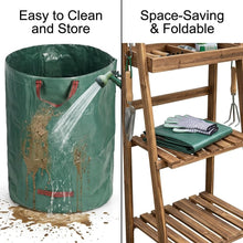 Carica l'immagine nel visualizzatore di Gallery, Borsa da Giardinaggio Pieghevole 100L, Sacchi per Rifiuti da Giardino Resistenti e Impermeabili – Big Bag per Raccolta F