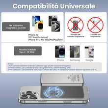 Carica l'immagine nel visualizzatore di Gallery, MANKIW Wireless PowerBank Mag-Safe, 5000mAh Mini Magnetico Power Bank con PD 20W Ricarica Veloce, Magnetico Power Bank C