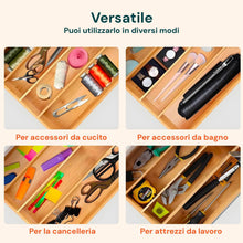 Carica l'immagine nel visualizzatore di Gallery, Avilia Porta Cialde Caffè in Bambù con Cassetto, Vetro Marmorizzato Bianco