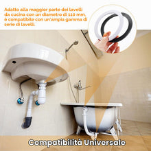 Carica l'immagine nel visualizzatore di Gallery, 4 Pezzi 110mm Lavello O Ring Rondella, Rondelle Di Tenuta O Ring Per Lavello, Accessori Lavelli Guarnizione per Lavello 