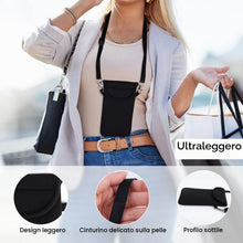 Carica l'immagine nel visualizzatore di Gallery, XIHIRCD Pochette Universale Telefono con Cinturino Collo, Nero