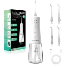 Carica l'immagine nel visualizzatore di Gallery, BarberBoss Idropulsore Advanced, 5 modalità di pressione e serbatoio capiente da 340 ml, irrigatore orale impermeabile I