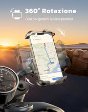 Carica l'immagine nel visualizzatore di Gallery, Porta Cellulare Moto e Bici, Ultra Stabile &amp; 360° Rotabile