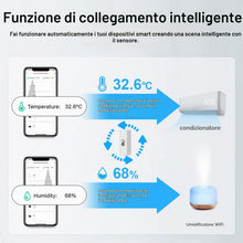 Carica l'immagine nel visualizzatore di Gallery, Termometro igrometro WiFi Intelligente, sensore di Temperatura e umidità Bluetooth per Interni ed Esterni, Alexa/Google 