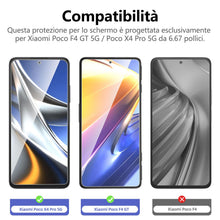 Carica l'immagine nel visualizzatore di Gallery, NEW'C Pellicola Vetro per Xiaomi POCO F4 GT 5G/X4 Pro 5G, Vetro Temperato