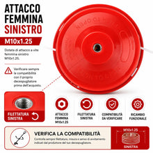 Carica l'immagine nel visualizzatore di Gallery, topolenashop 2 Testine per Decespugliatore Tap And Go Batti e Vai – Filo Tondo 2,4 mm x 2,5 m Premontato – Attacco Femmi